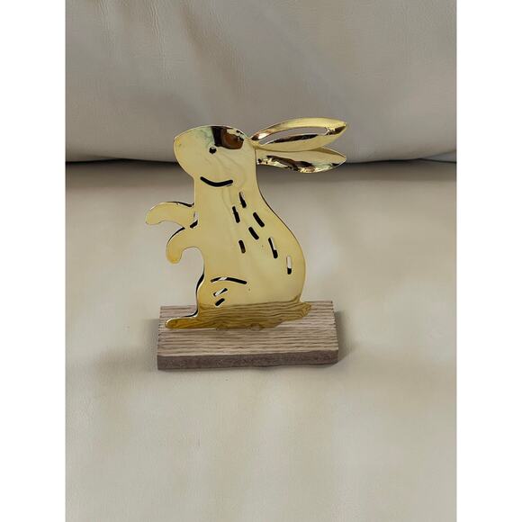 Target Easter 2022 Set Of 6 Golden Metal Easter Bunny - Picture 4 of 10